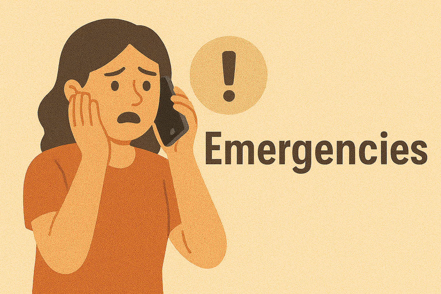 المواقف الطارئة – Emergencies